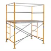 Ladder type scaffolding framework for building