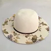 Women pink wide brim round cheap summer sun visor paper straw hat for sale