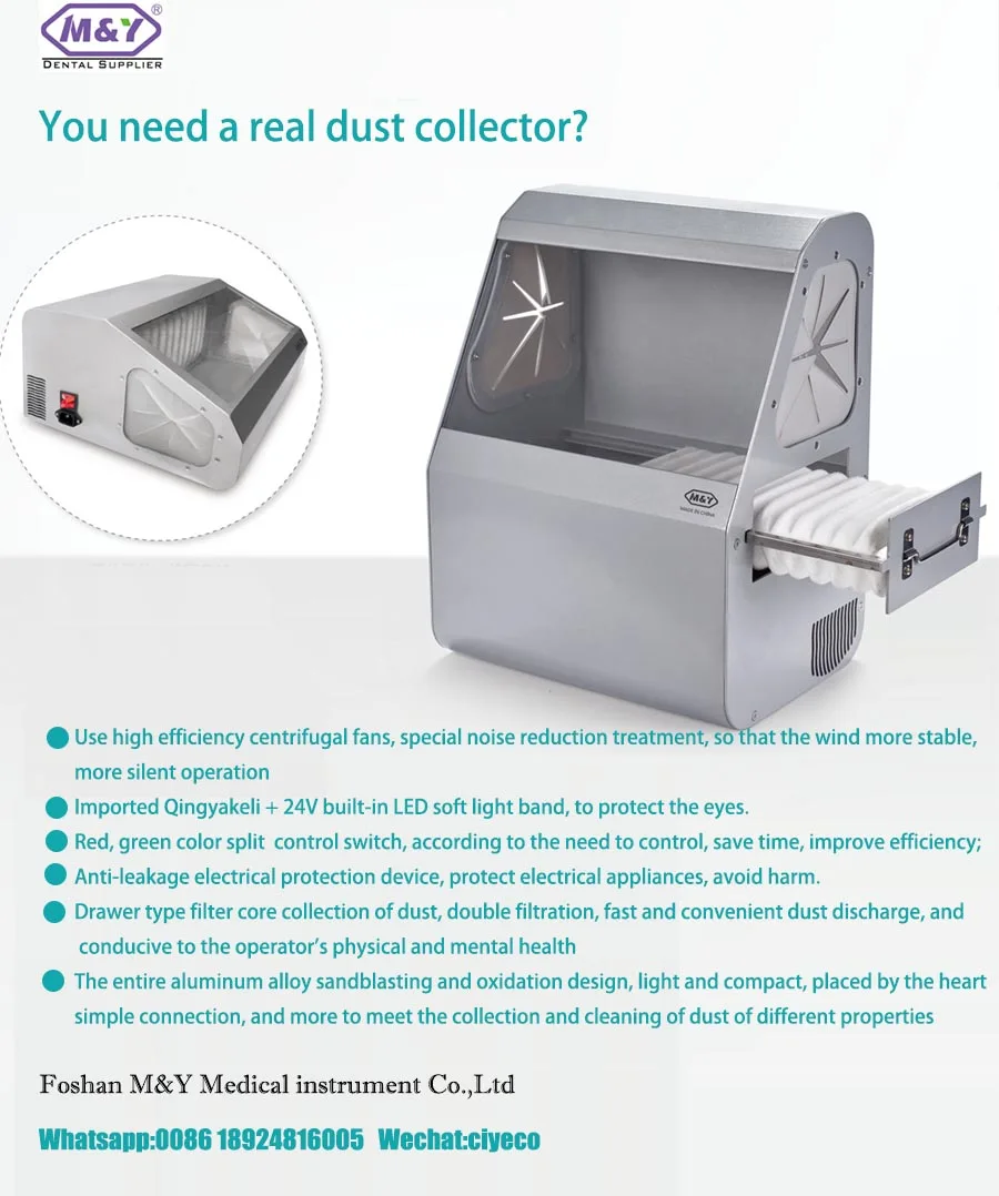 Dental Dust Extractor Machine For Sandblasting Polishing Lab Dust