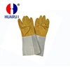 Yellow Safety Welding Work Leather Gloves for Casting Work