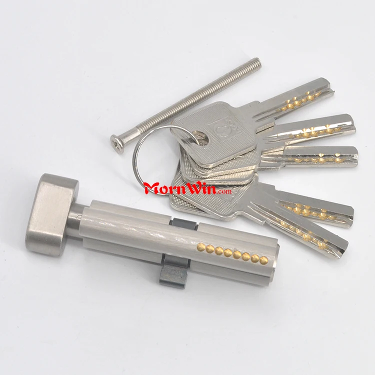 Euro Profile Cylinder Lock Brass Of Mortise Lock Cylinder With Thumb