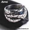Azone Irregular stainless steel ring turtle shell Personalized jewelry ring for men
