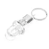 Portable U Shape LED Bulb Keychain Light Lamp Torch Keyring Rainbow White KO1290