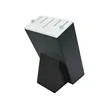 Universal knife stand Black wooden Kitchen Knife Storage Block with white acrylic board on top