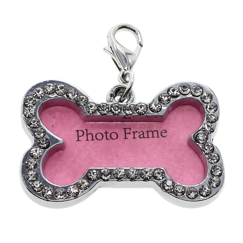 

Pet Supplies Bone Shaped Pet ID tag Name Tag Information Card Pet Accessories