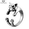 Professional skill lively Ferocious Bulldog animal live ring discount costume jewelry gold plated jewelry men's ring