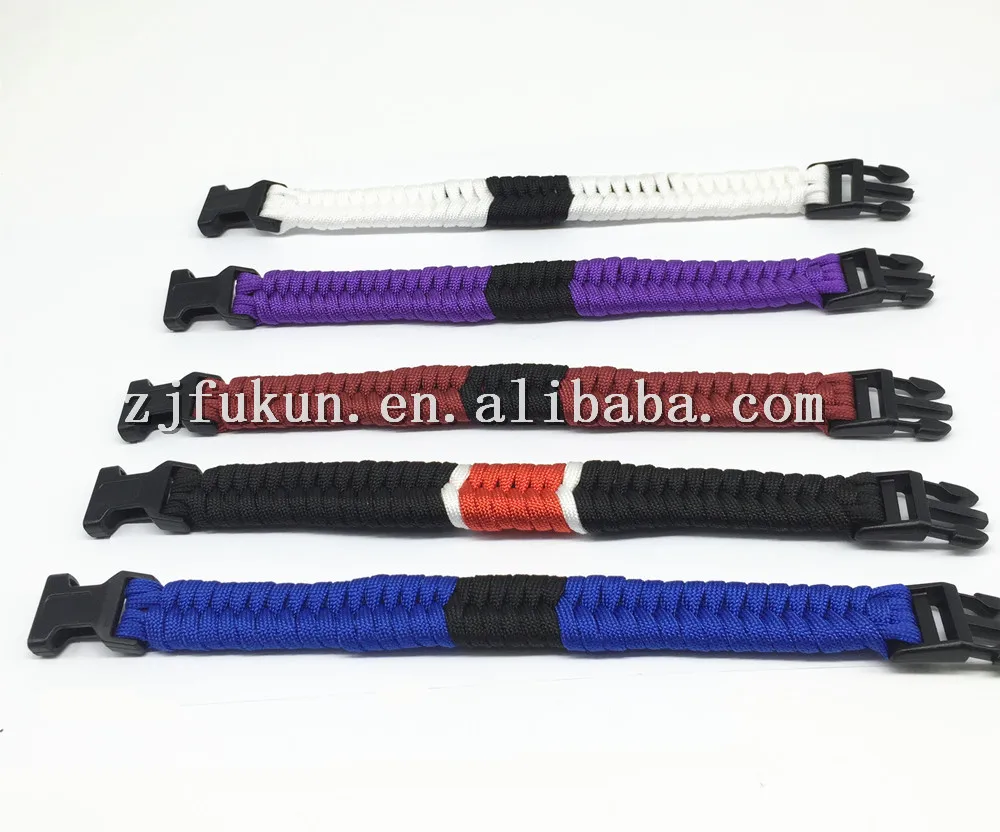 

custom brazilian jiu-jitsu belt rank paracord bracelet brazilian survival bracelet