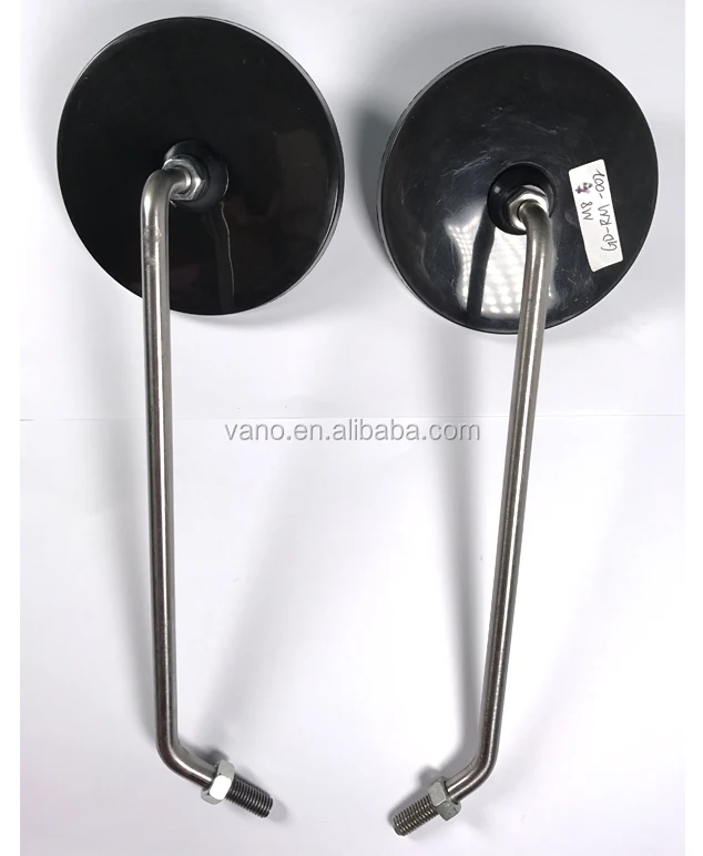 M8 stainless iron SIMSON MZ side bar end mirrors