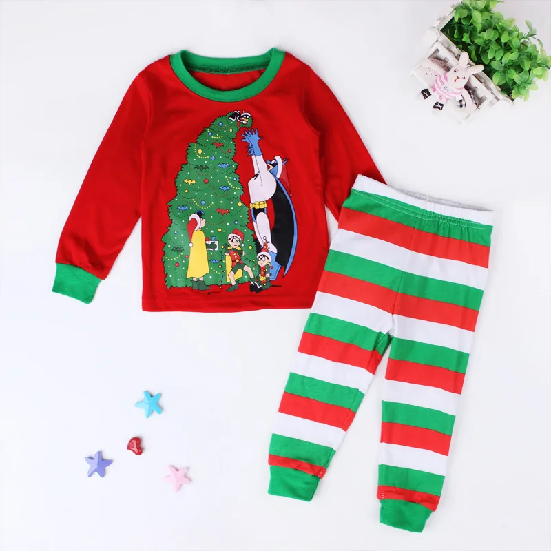 

Wholesale Infant Christmas Pajamas Clothing Set Newborn Baby Clothes, As picture;or your request pms color