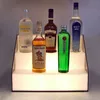 LED Perspex Wine Display Case Custom Plexiglass Advertising Light Box 3 Step Acrylic LED Lighted Bar Shelves