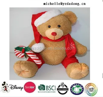 singing christmas teddy