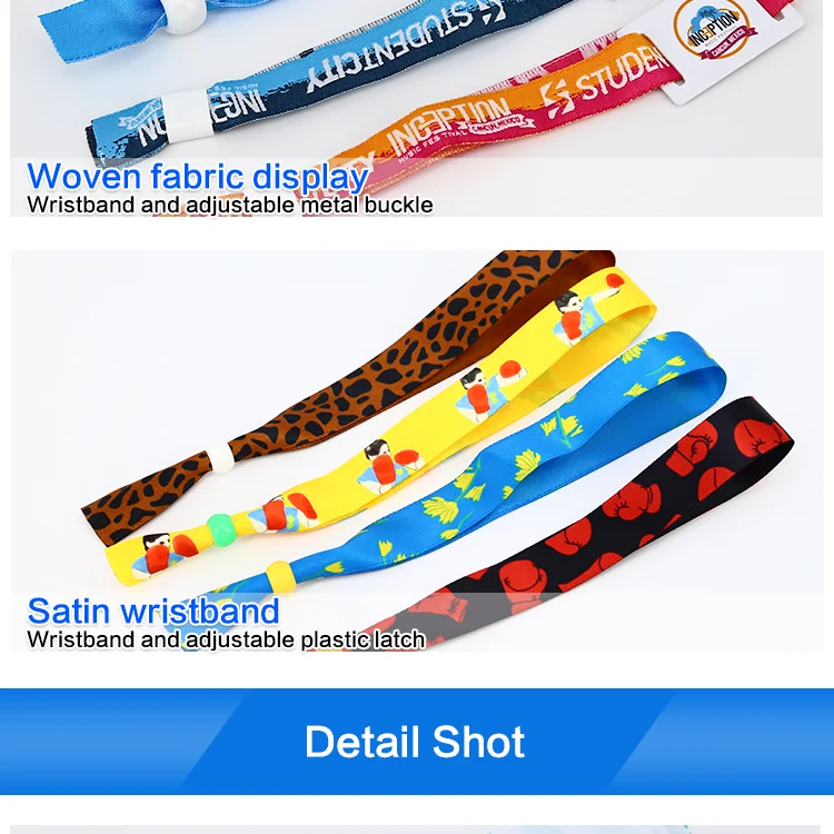 High Quality 13.56MHz Compatible Woven RFID Fabric Wristband