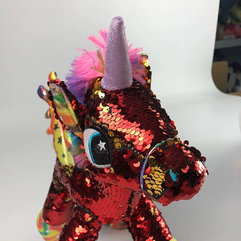 reversible sequin plush