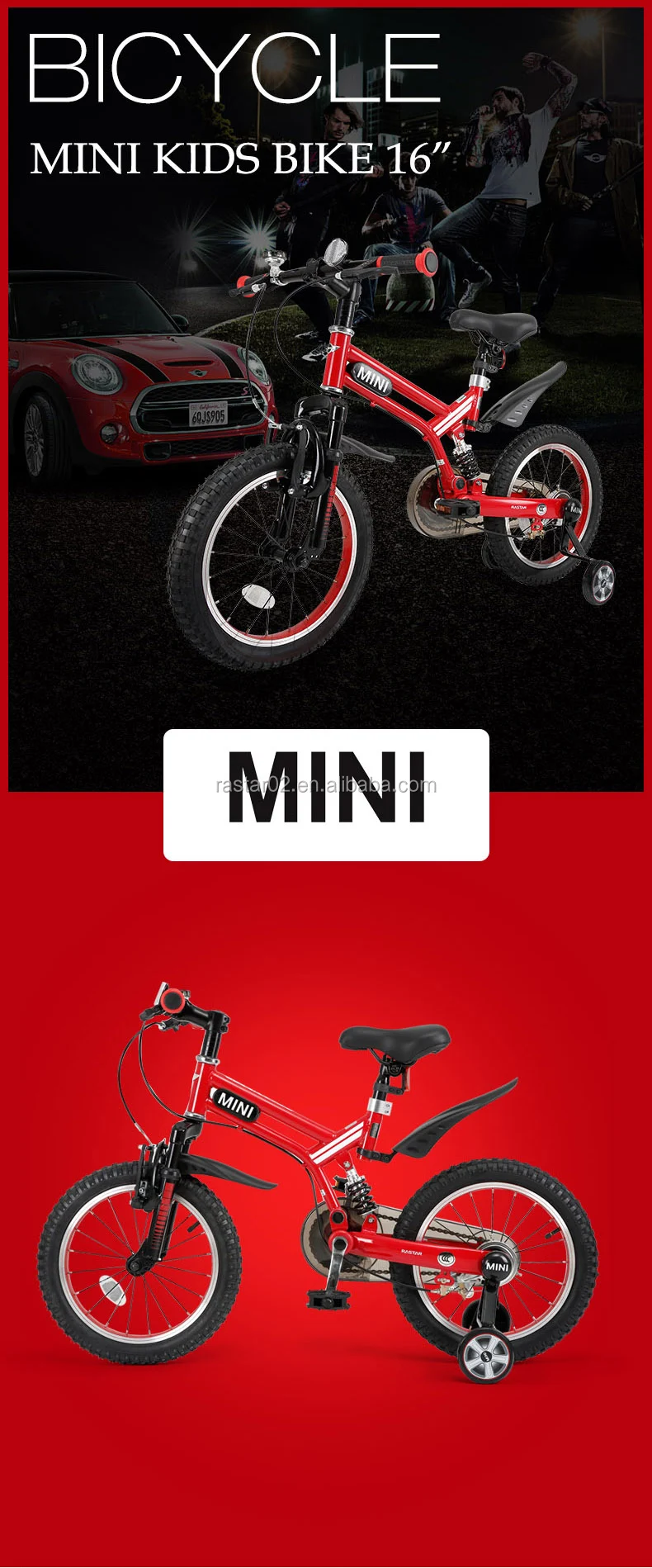 rastar mini cooper bike