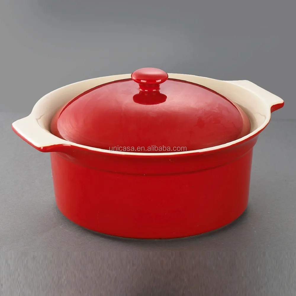 Casserole Dish For Oven With Lid Red Stoneware Baking Dish Set Oven To