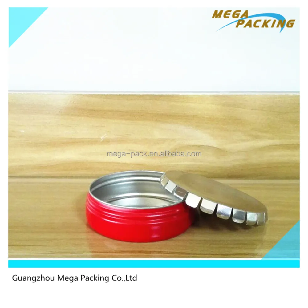 
Small metal round tin cans box for mints/pills/candy with Click Clack 