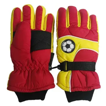 yellow ski gloves