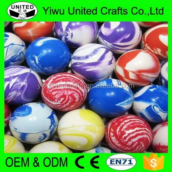 32mm Twocolor Matte Elastic Ball,Rubber Bouncing Ball,One Dollar