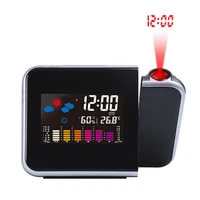 

Multi-function Weather station wall projector display LCD screen snooze alarm clock