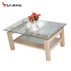 Wholesale Ivory White Rectangular Wooden Coffee Table