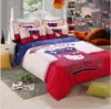 Popular Queen size hello kity 100% Cotton custom screen reactive printed Kids branded Bedding Set wholesale