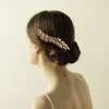 Golden Crystal Tiaras Hair Accessories Headpiece Wedding Bridal Hair Comb Wedding Hair Pieces Sparkly Bridal Accessories