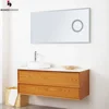 Classic wall mount solid wood bathroom cabinet