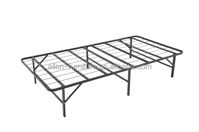 
Cheap Easy Assembly Metal Iron Platform Folding Queen Size Metal Bed Frame 