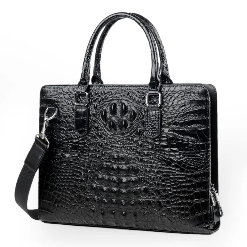 

New Design Fashion Brand Alligator Briefcase Guangzhou Factory Wholesale High Quality Brand Crocodile Print Briefcase