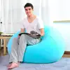 Comfortable inflatable bean bag chair, flocking PVC air beanbag sofa in 105cm x 105cm x65cm
