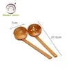 LOGO Natural Wood Kitchen Accessories Wooden Noodle Soup Spoon Set