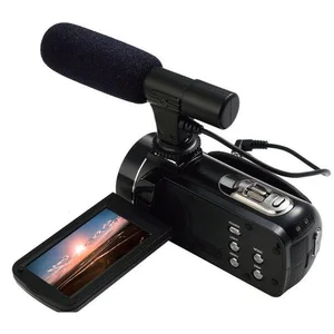 Excellent Quality HDV-Z20 Wifi Remote Digital Camcorder 1080p Full HD 3 Touch Screen Red Shoe and External Flash Light 201