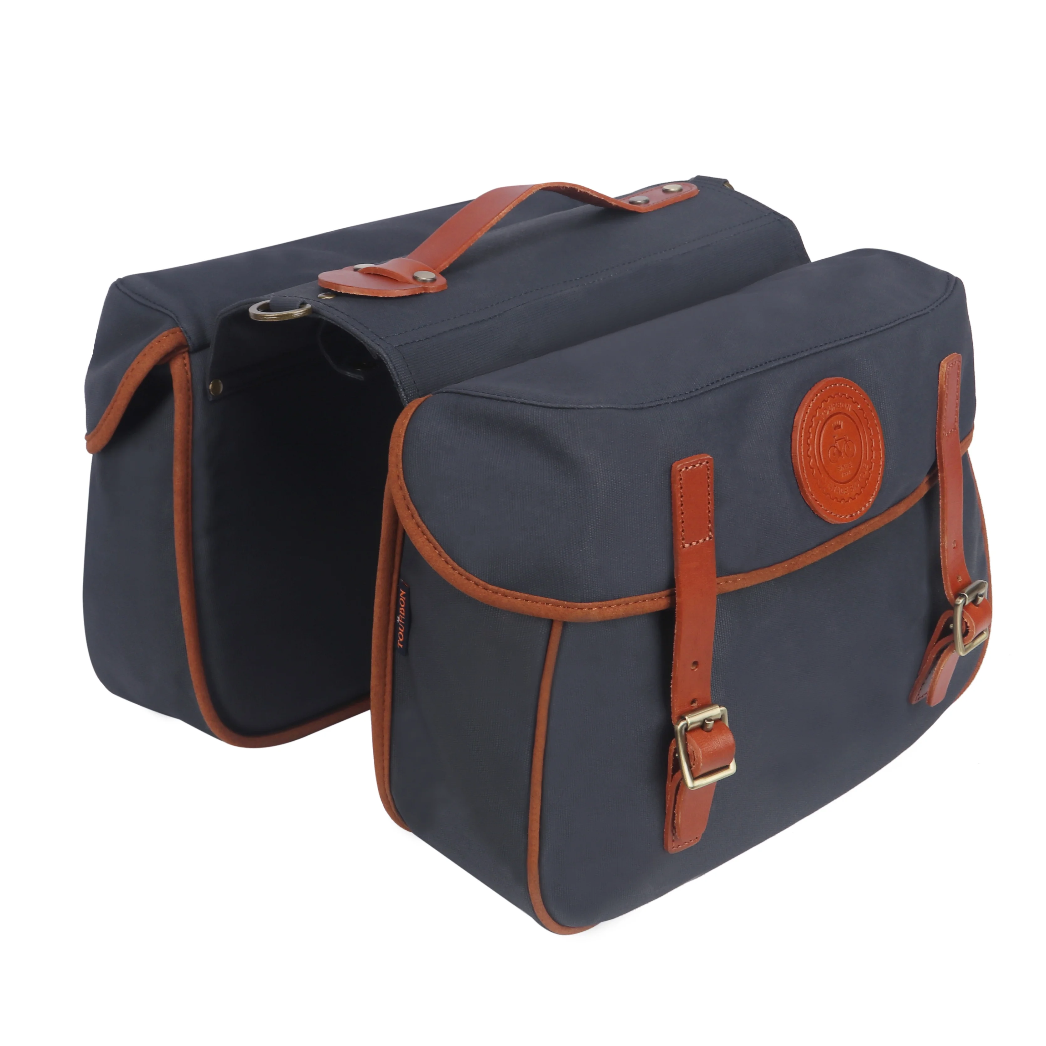 

Various color cycling waterproof canvas bike pannier bag, Blue,khaki,green