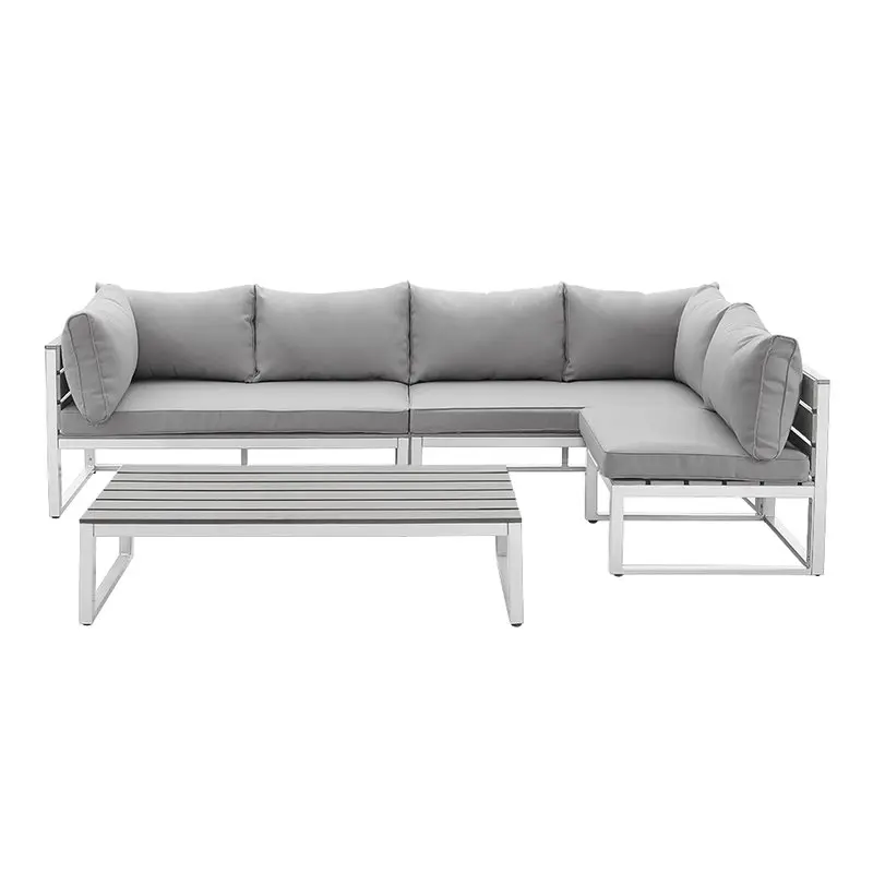 Modern Style Living Room Sofa Stainless Steel Frame 5 Seater Set Product On