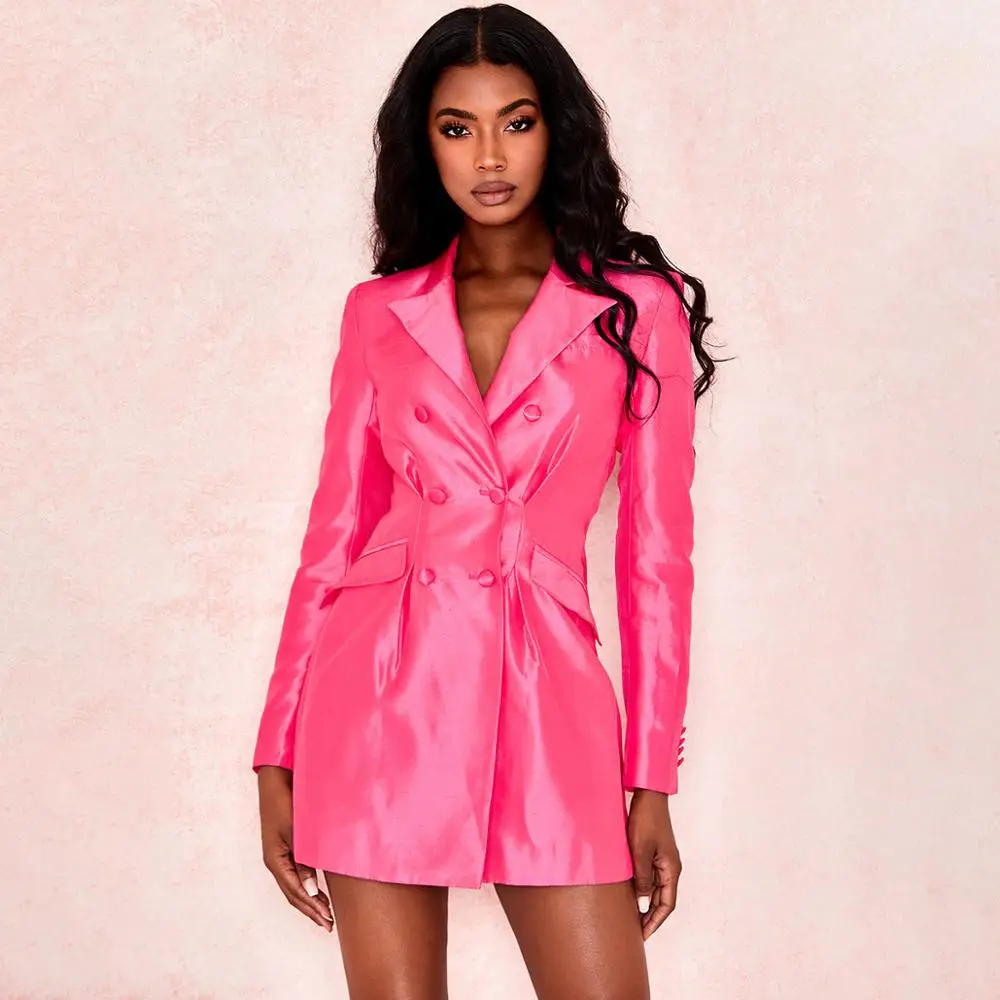 

Free Shipping Autumn new arrival high quality ladies office suits jacket coat water proof ladies suit, Hot pink