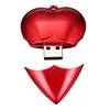 Promotion gift logo print plastic 4gb heart usb disk