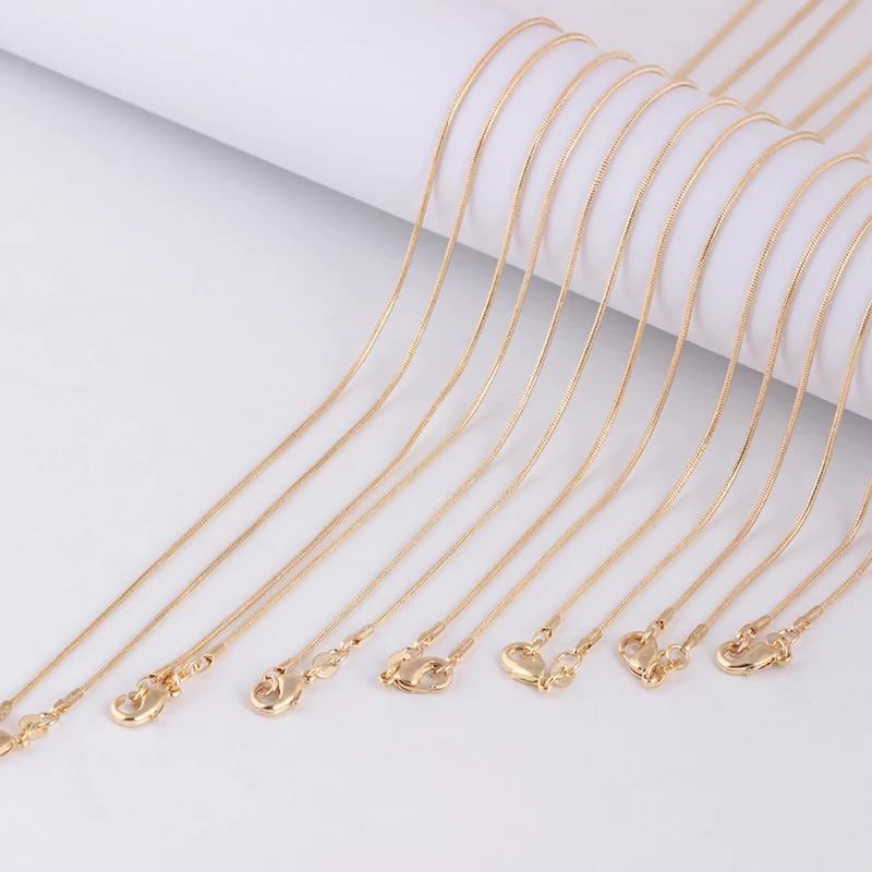 

Latest Multi Size Personality Gold plated necklaces chain