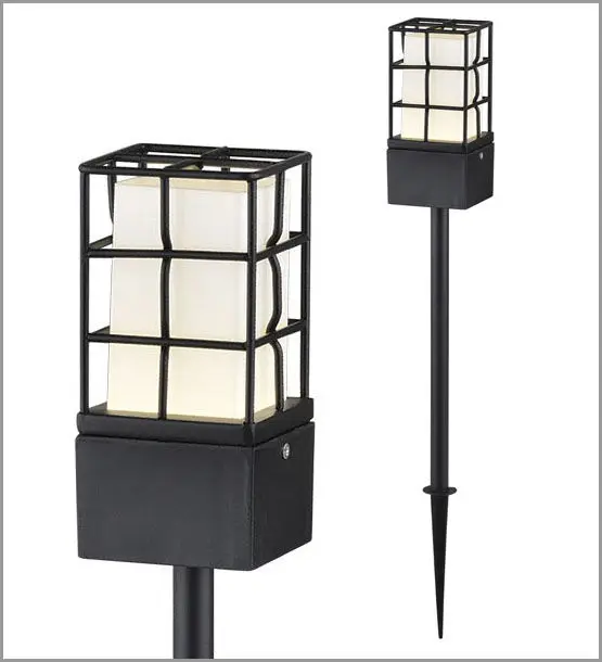 North Modern Led Outdoor Pole Lamp Aluminum Waterproof Garden Lighting