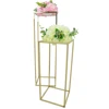Cheap price 81cm tall silver gold vase centerpiece collapsible tall metal wedding flower stands