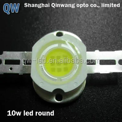 white 10w high power led 12v with heat sink by epileds chip from shanghai