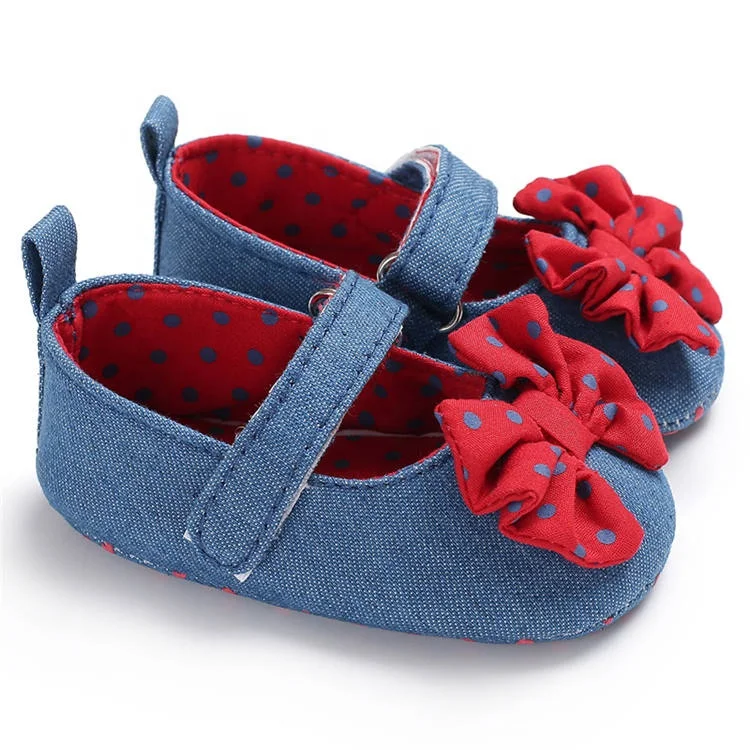 

New style denim Cowboy 0-2 years First walker baby boy shoes