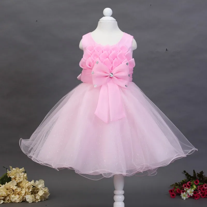 

Kids Boutique Clothes Cheap Kids Pageant Baby Girls Prom Wedding Party Dresses L618, White;pink;red;purple;rose red