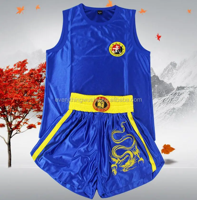 Wushu Sanda Uniform Kungfu Sanda Suits Wushu Uniform Martial Arts Short Ware