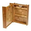 Natural Bamboo Letter Rack With Key Box