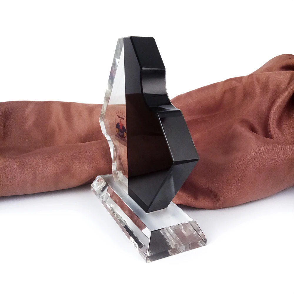 Wholesale Business Crystal Sample Award Plaques K9 Black Blank Glass