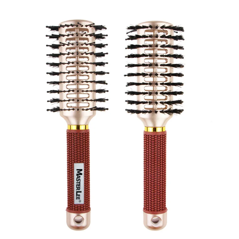 

Masterlee Brand New Men's Double-sided Bristle High Temperature Resistance Anti-static Matte Hair Comb Oil Head Comb