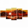 Diy Diamond Embroidery Painting Cross Stitch sun in forest trees 5pcs/set Needlework Full Square Diamond Mosaic
