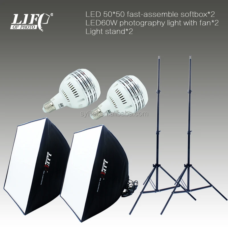 
Life of photo LFV ET50602 LED softbox kit photographic equipment 