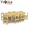 Kids wooden writing table and chair for nursery