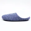 New Fashion Winter Warm Soft Sole Knitted Slippers Men